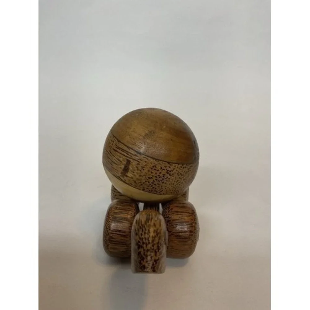 NWOB Turtle Push Toy Educational Wooden Toyon‎ Wheels With Rolling Ball On Top